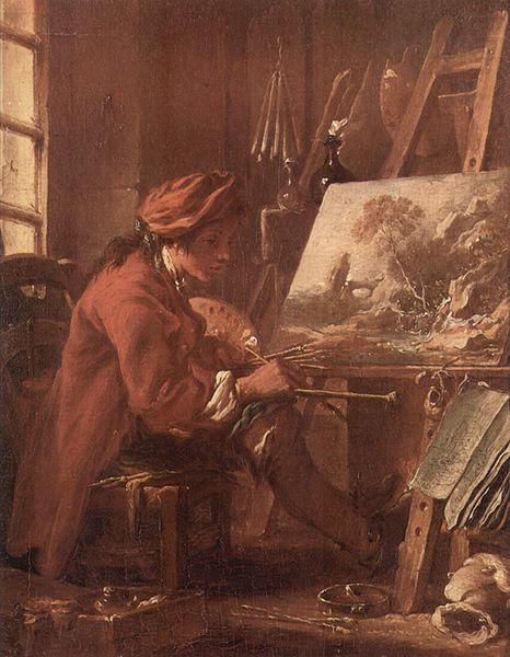 Francois Boucher Le Peintre dans son atelier china oil painting image